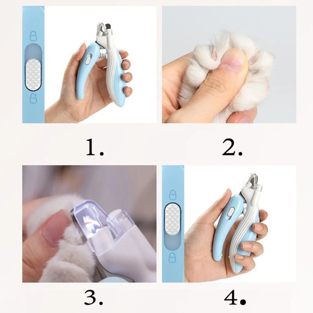 Pet Nail Clippers with Led Light