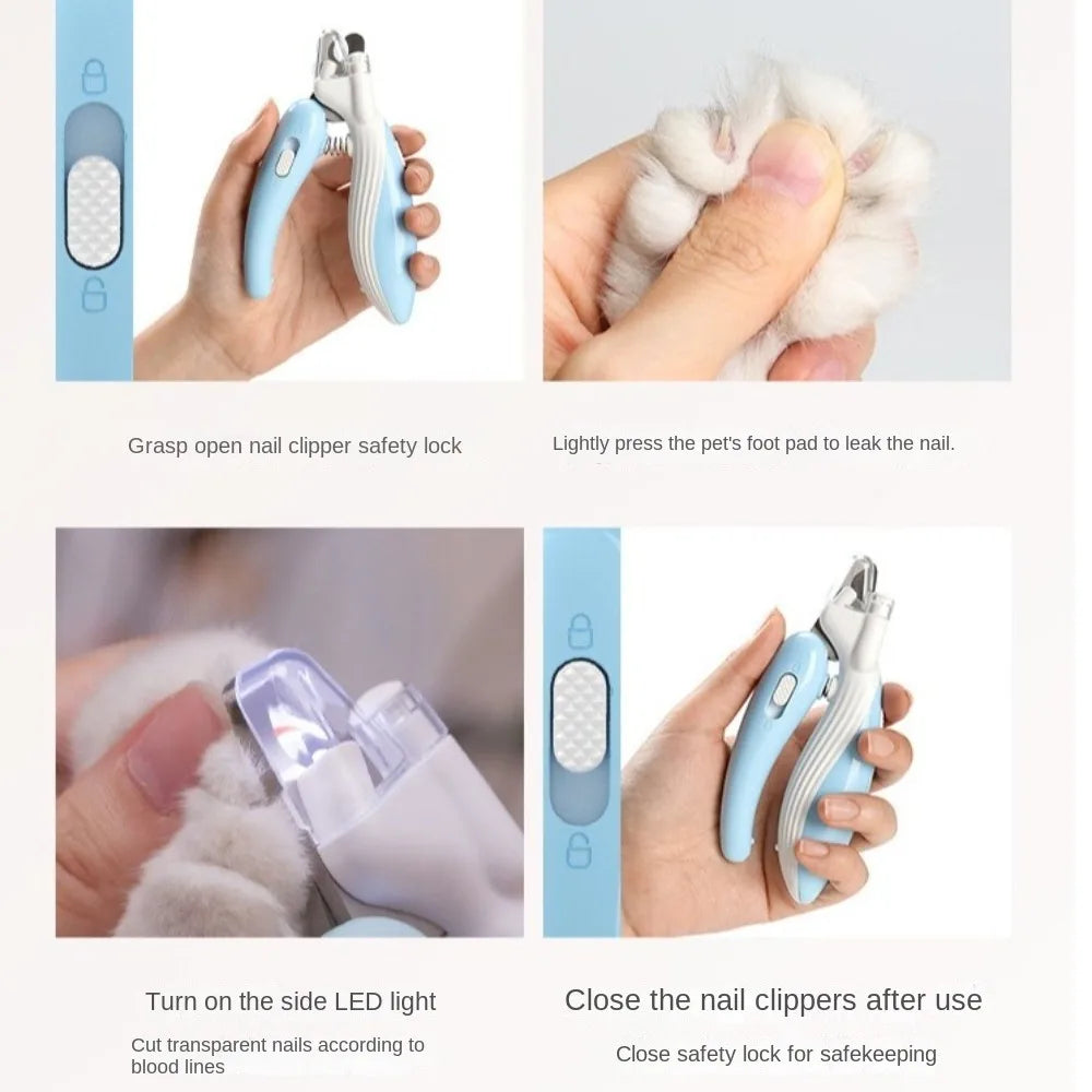 Pet Nail Clippers with Led Light