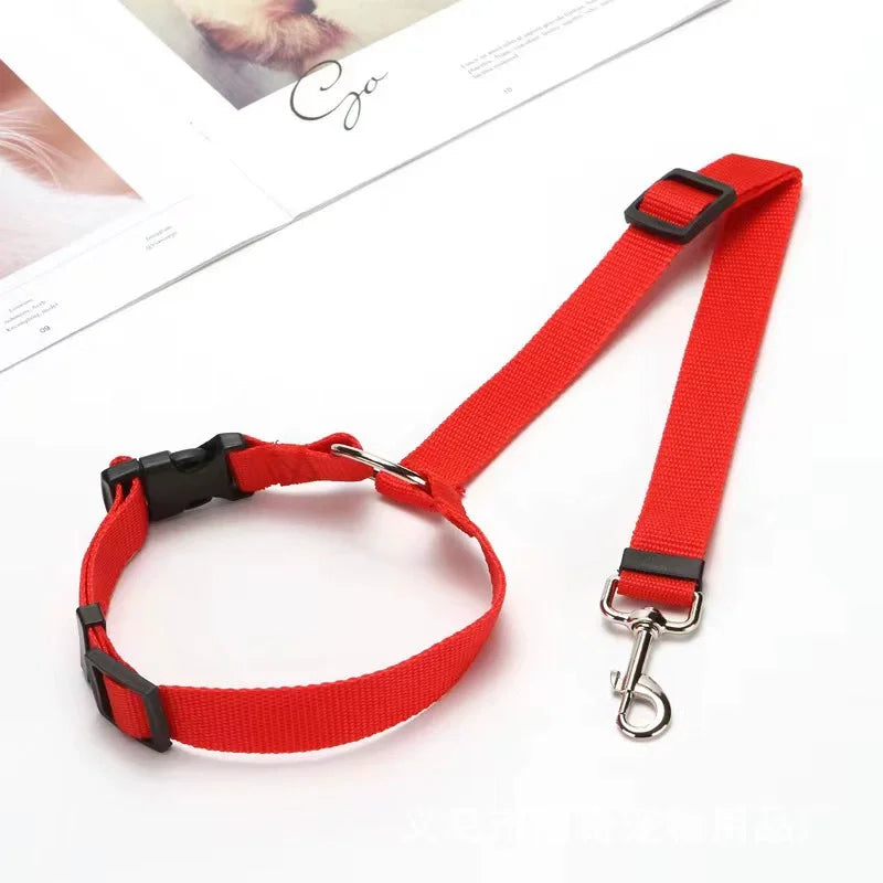 Two-in-one Pet Car Seat Safety Belt