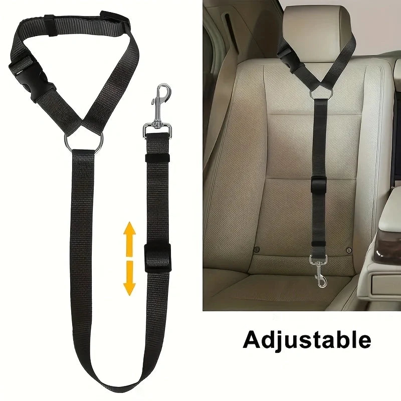 Two-in-one Pet Car Seat Safety Belt